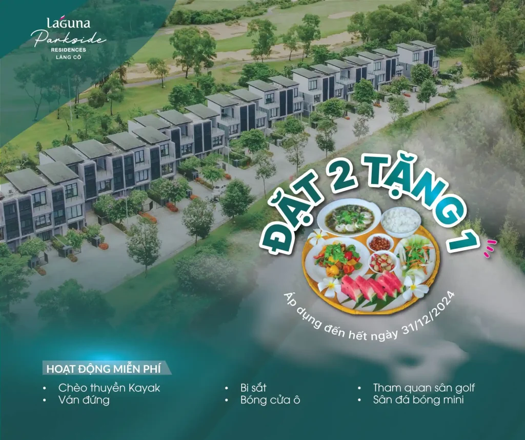 Đặt 2 tặng 1 Laguna Parkside